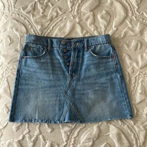 Aero High Rise Denim Skirt